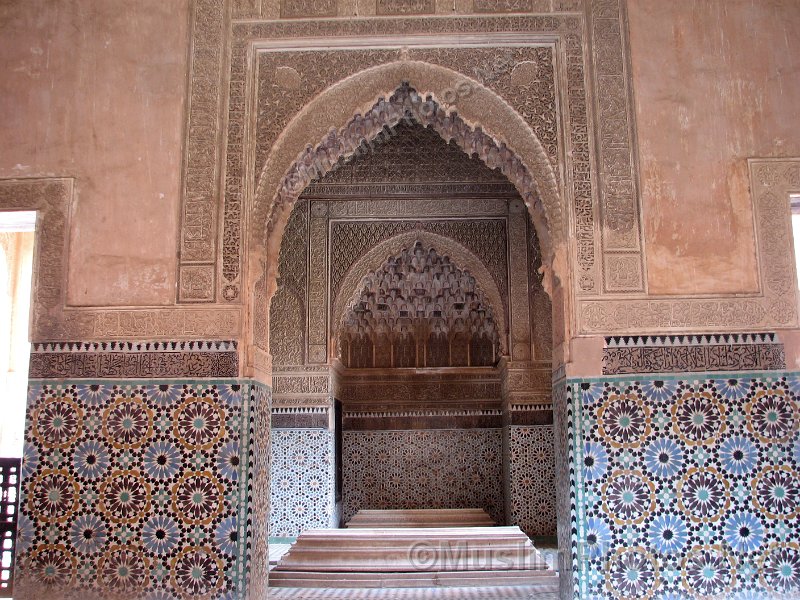 Architecture and graves at the Saadian tombs